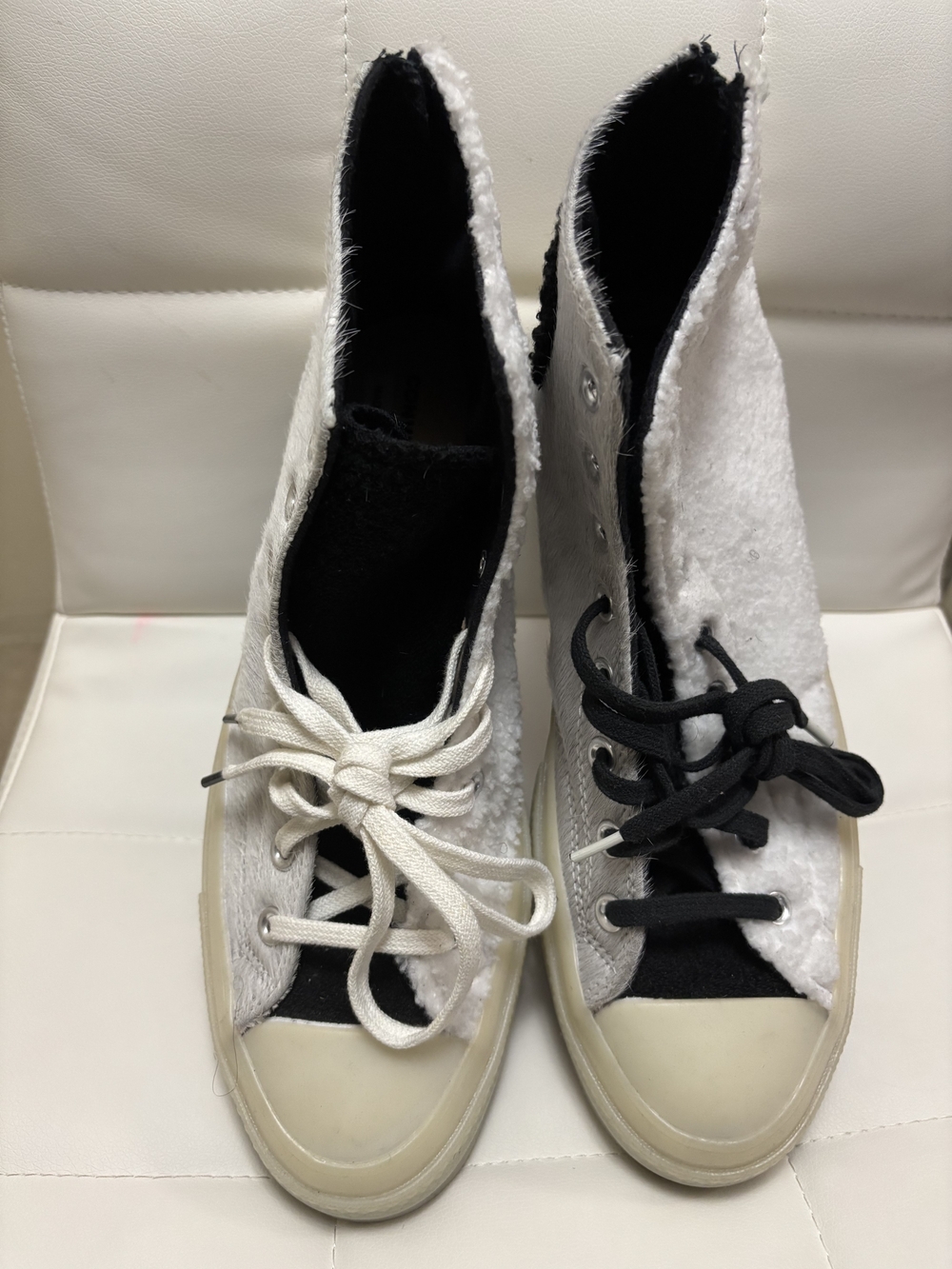 Converse High Top Sneakers in White and Black (Chucks)